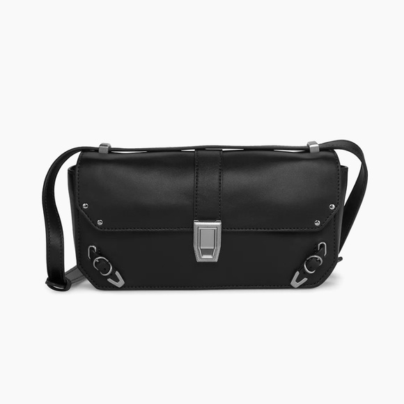 NWT RAG & BONE Max Leather Crossbody Bag in Black - Picture 1 of 6